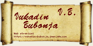 Vukadin Bubonja vizit kartica